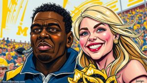 A stylized, vintage-style newspaper layout with satirical sports headlines.